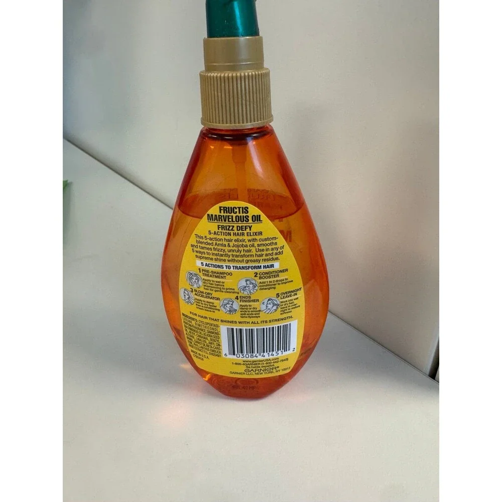 Garnier Fructis Marvelous Oil Frizz Defy 5 Action Hair Elixir 5 oz  Discontinued